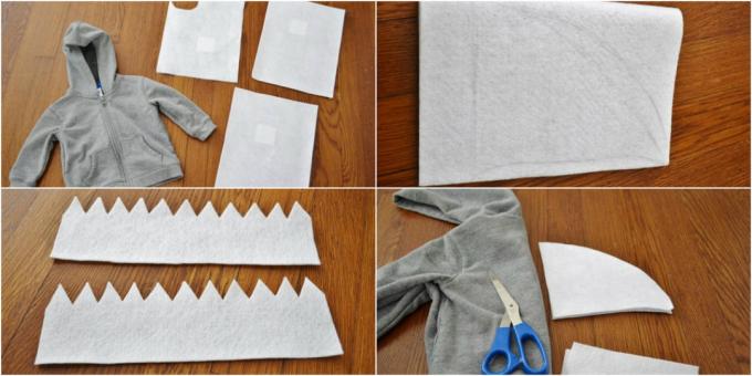 How to make a costume shark with his hands