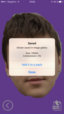 How to make the stickers for Telegram: click Add it to a pack