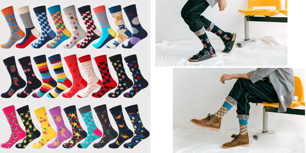 Beautiful socks: Light men's socks