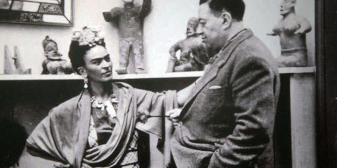 Frida Kahlo and her husband Diego Rivera