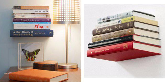 Invisible bookshelves