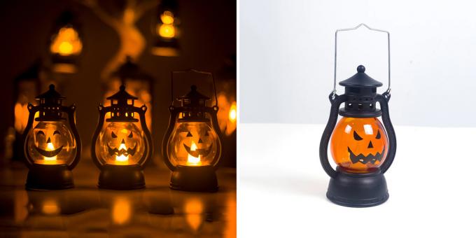 Lights in the form of pumpkins