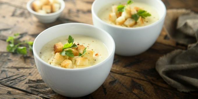 Beer soup with cheese