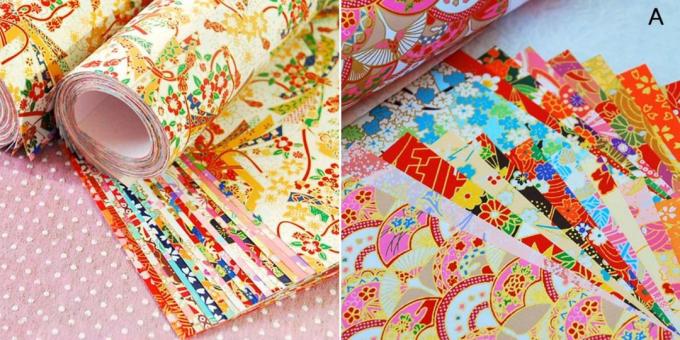 Wrapping paper in the Japanese style
