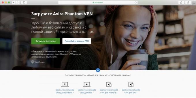Best Free VPN for PC, android and iPhone - Avira Phantom VPN