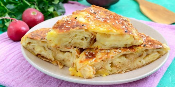 Burek with lavash cheese