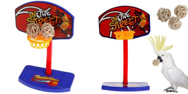 Basketball hoop for parrot