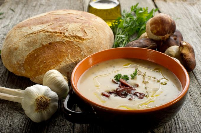 Recipes with mushrooms: mushroom soup