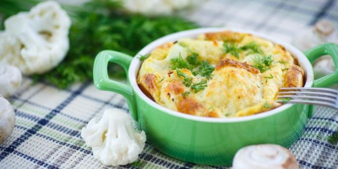 Cauliflower Casserole with Cheese