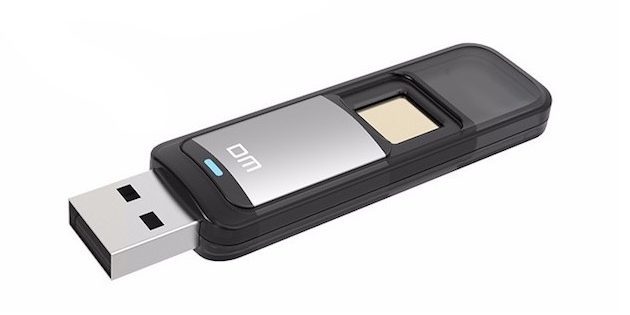 USB flash drive with fingerprint scanner