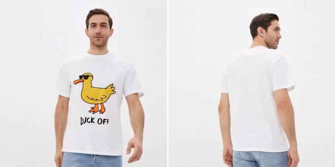 T-shirts with prints: cheeky duck