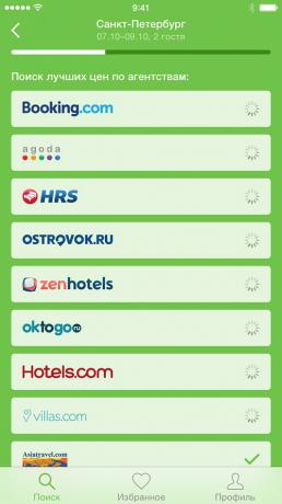 Overview Hotellook, hotel search on the main reservation systems