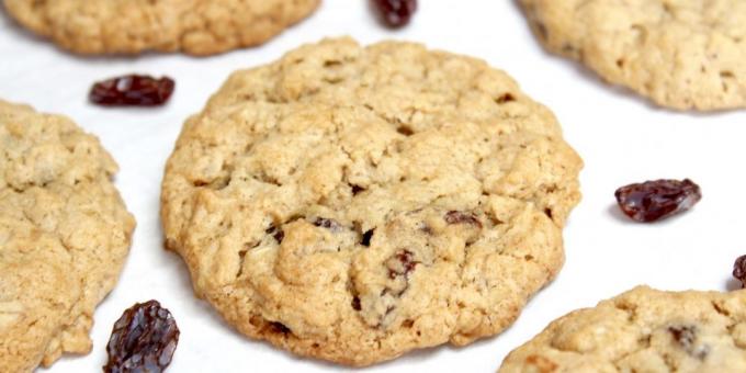 Recipes tasty cookies: Cookies with raisins and oatmeal