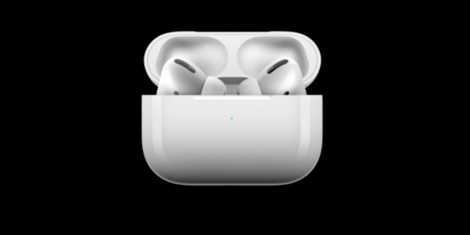 Apple introduced the headphones AirPods Pro. They got a new design and active noise cancellation.
