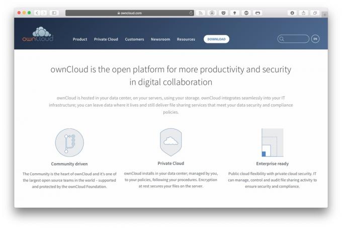 personal data: ownCloud