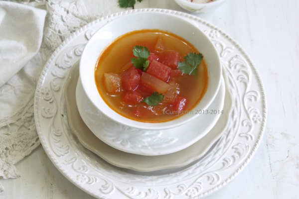 Spicy watermelon soup