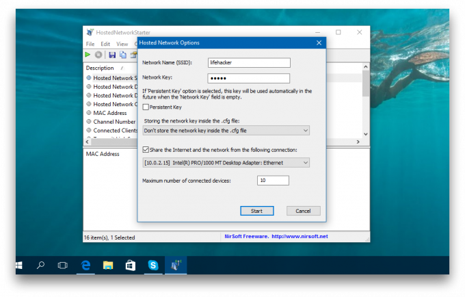 HostedNetworkStarter and the access point in Windows