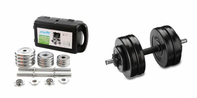 what to give a man for his birthday: dumbbells