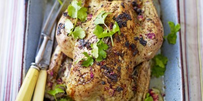 What to cook for dinner: roast chicken in Moroccan