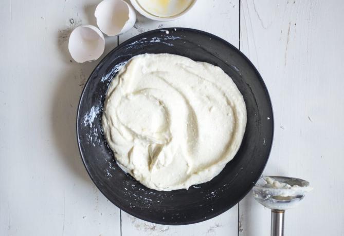 Coconut biscuits with cream cheese: cooking