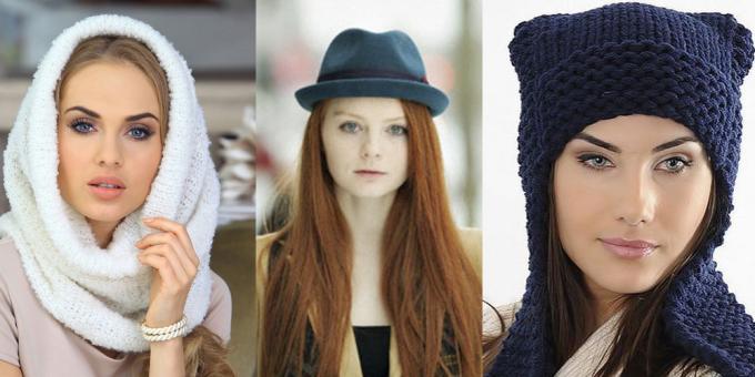 How to choose a hat: pear-shaped face