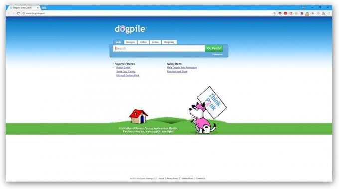 Most search engines: Dogpile