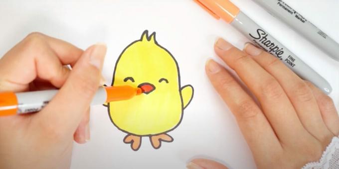 Easter Drawings: Color the Drawing 