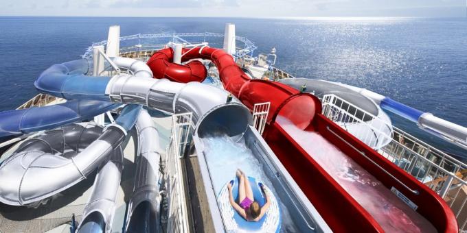 Sea cruise: on board there is a water park, a spa and a million more entertainment
