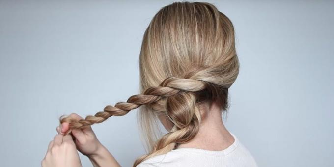 Hairstyles for long hair: Hair twist second part