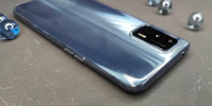 Realme GT 5G smartphone in a complete silicone case