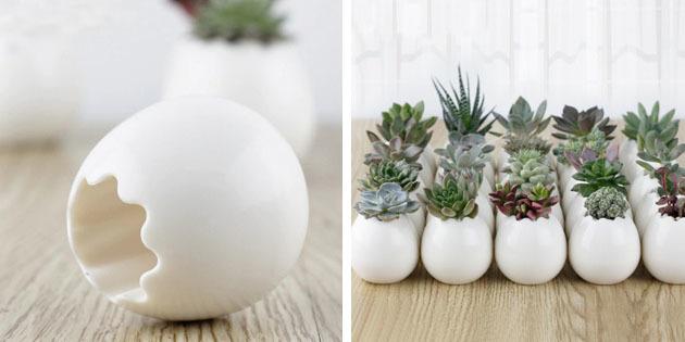 pots in the form of eggs with Aliexpress home garden