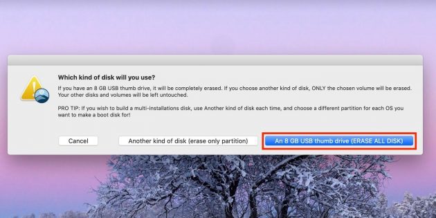 How to make a bootable USB flash drive with macOS
