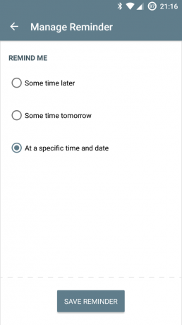 Boomerang: set the date and time of the reminder