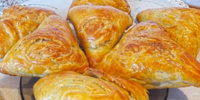 Lean, flaky pastry