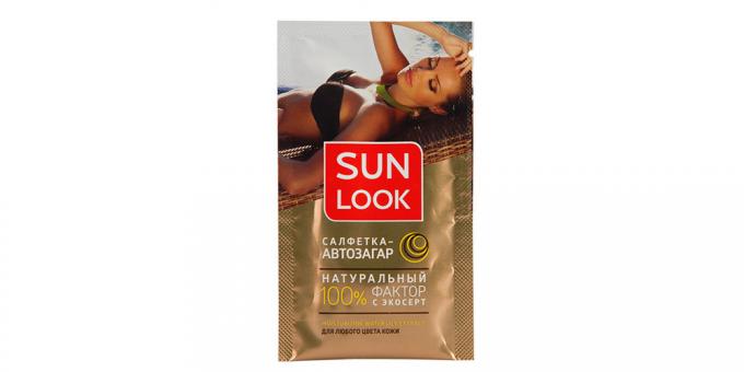 Most tanning: Napkin-tanning face and body Sun Look