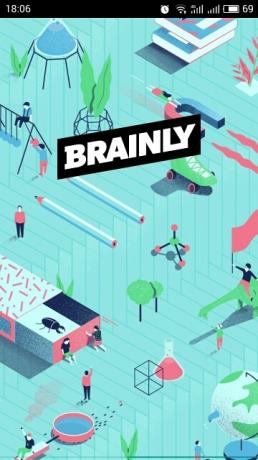 brainly: the main screen