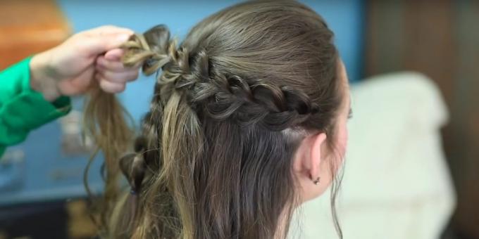 Make the sides of three-dimensional braids