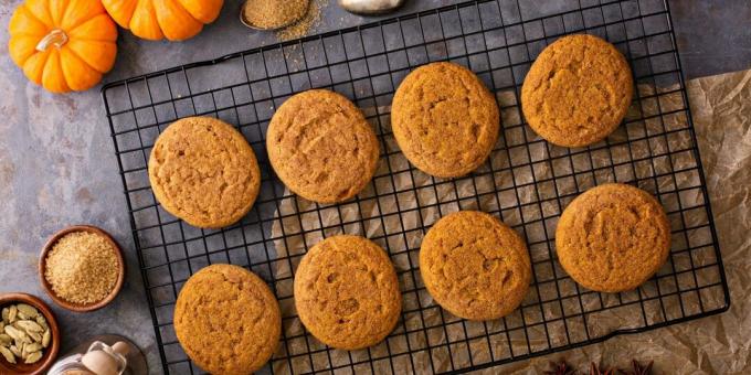 Flavored pumpkin cookies