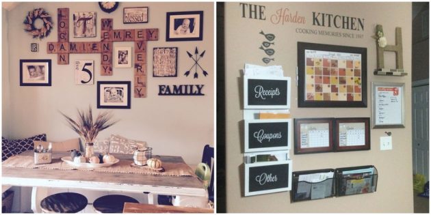 The kitchen: decorate the walls