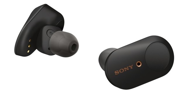 headphones Sony WF-1000XM3 have very compact dimensions