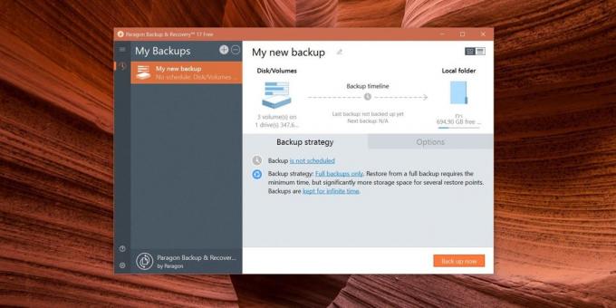Applications for backup: Paragon Backup & Recovery