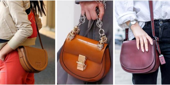 Fashion handbags 2018: Saddle Bag