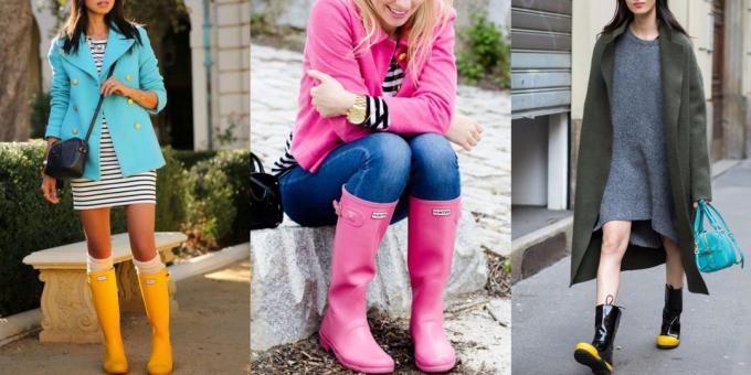 Fashion shoes fall winter 2019-2020: rubber boots