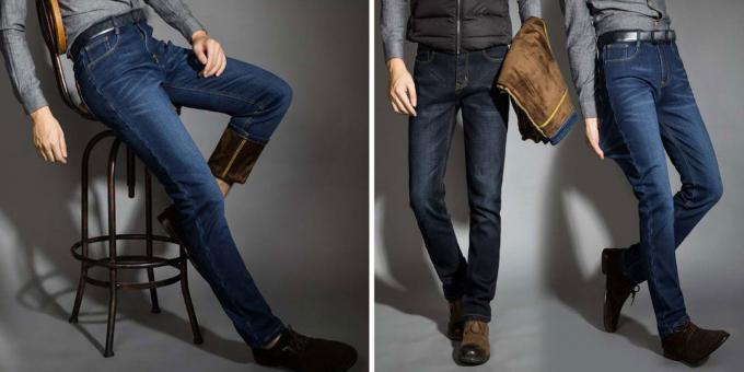 Insulated jeans for men