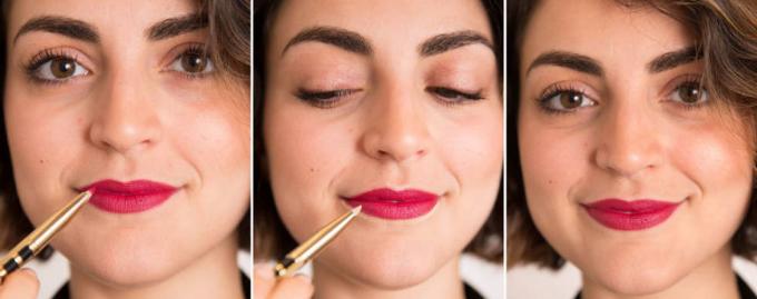 How to make your lips plump: concealer