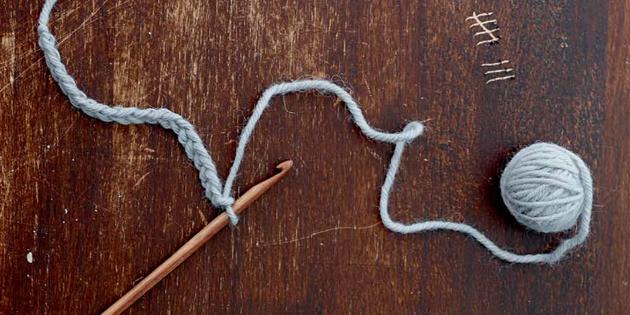 How to learn to crochet: the free end