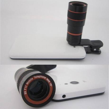 Lens to smartphone