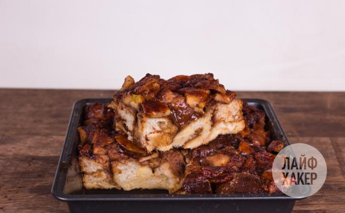 Ideas for breakfast: bread pudding baked in 30 minutes