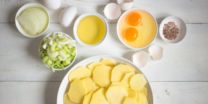 potato omelette Ingredients