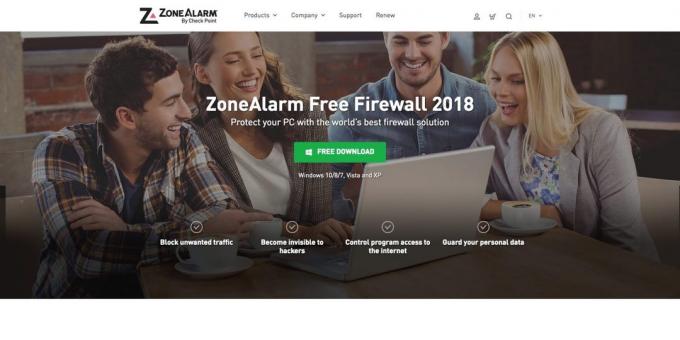 Firewalls. ZoneAlarm Free Firewall 2018